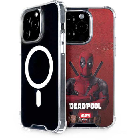 Marvel Deadpool Legacy Deadpool Red Poster iPhone 15 Pro MagSafe Case